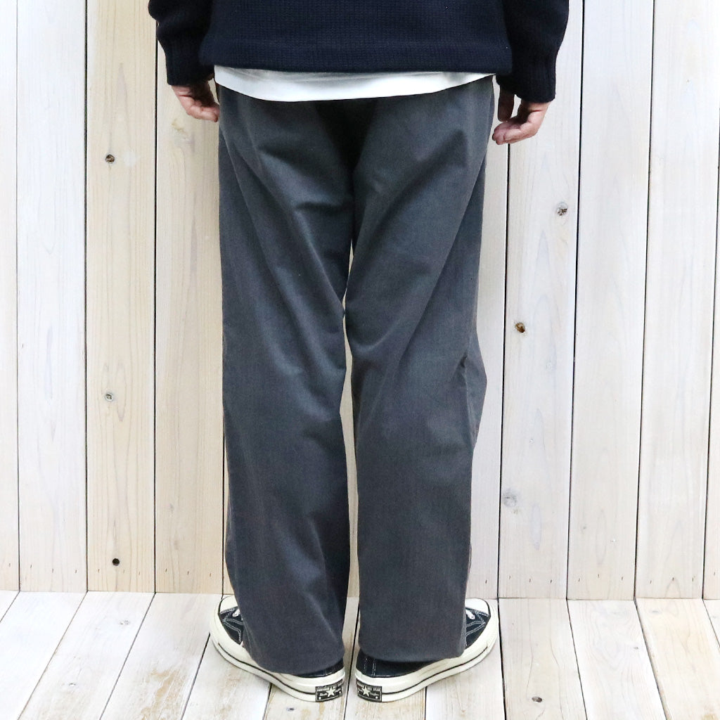 Double RL : GARMENT DYE HERRINGBONE FIELD PANT (BLACK)