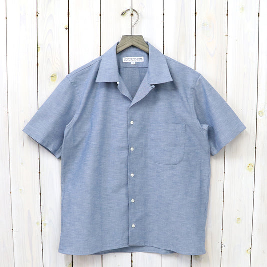 INDIVIDUALIZED SHIRTS『HERITAGE CHAMBRAY CAMP COLLAR S/S』(BLUE)