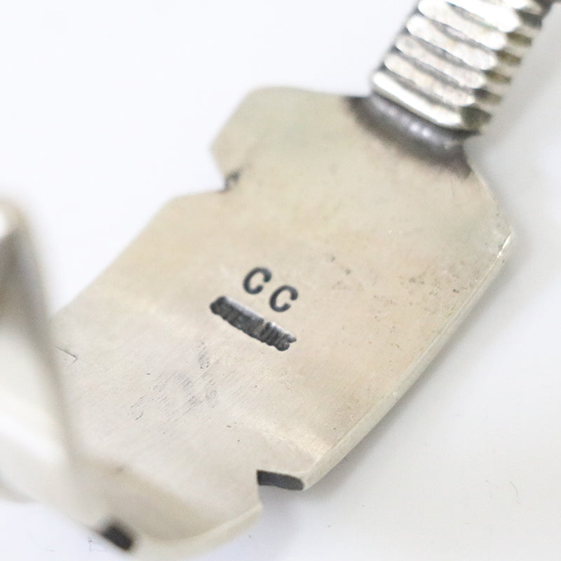 Indian Jewelry : Navajo Chris Charlie Feather Bangle Type-B