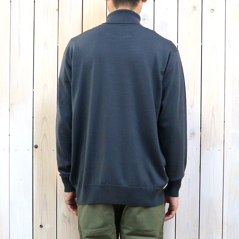 JOHN SMEDLEY『A4544(長袖タートルネック)』(SLATE GREY)