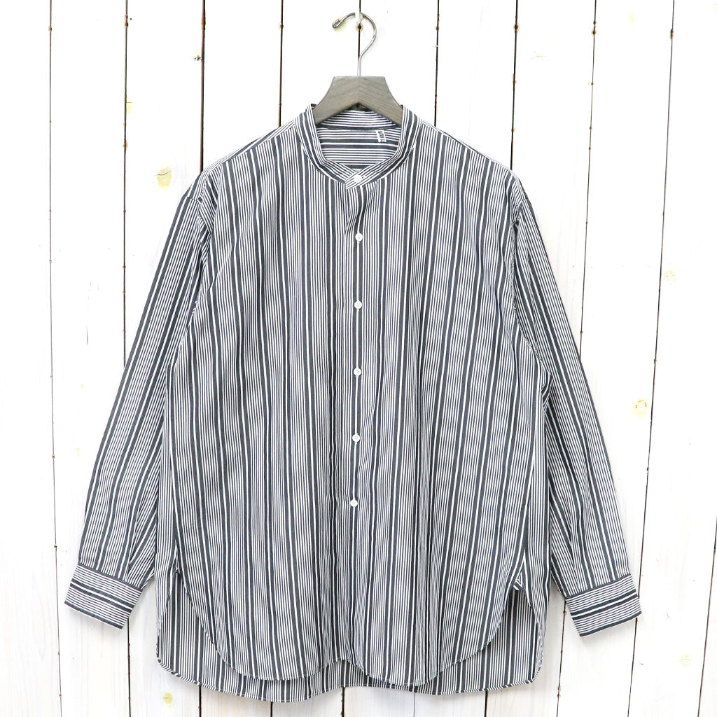 【SALE40%OFF】Kaptain Sunshine『Stand Collar Shirt』(INK BLACK ST)