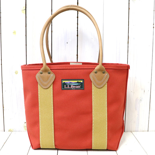 L.L.Bean『Leather Handle Katahdin Boat and Tote Bag』(Rust Orange/Antique Gold)