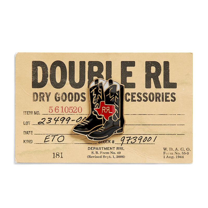 Double RL : COWBOY BOOT ENAMELED PIN