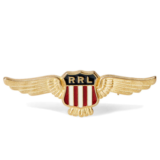 Double RL『WINGED-SHIELD ENAMELED PIN』