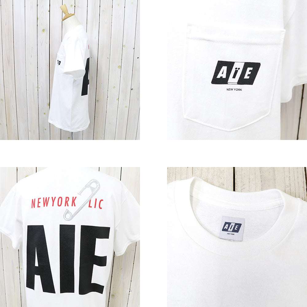 AiE『S/S Pocket Tee-Safety Pin』(White)
