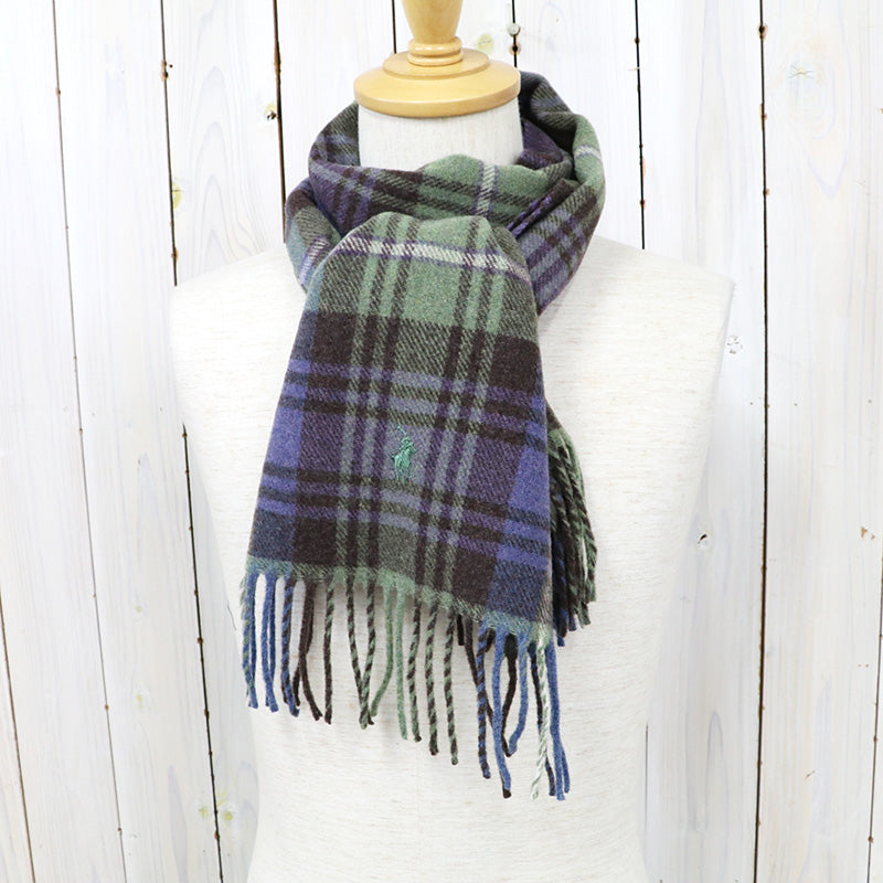 【SALE30%OFF】POLO RALPH LAUREN『GREENWICH PLAID MUFFLER』(Blue/Green Plaid)