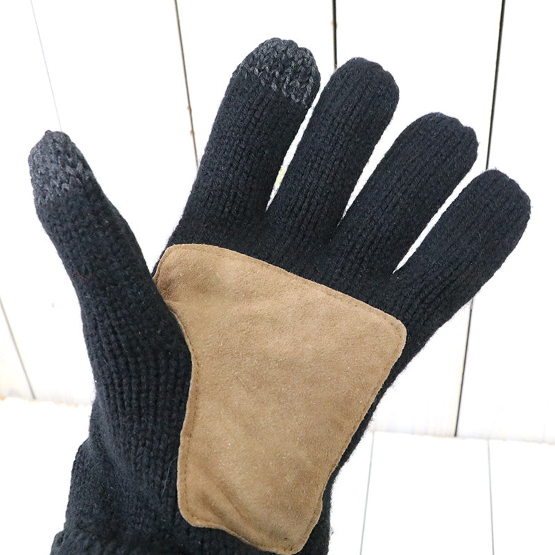 POLO RALPH LAUREN『SIGNATURE MERINO TOUGH GLOVES W/LEATHER PATCH』(Black)
