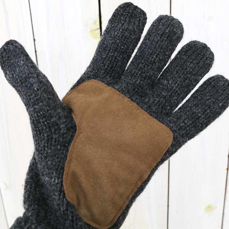 POLO RALPH LAUREN『SIGNATURE MERINO TOUGH GLOVES W/LEATHER PATCH』(Charcoal)