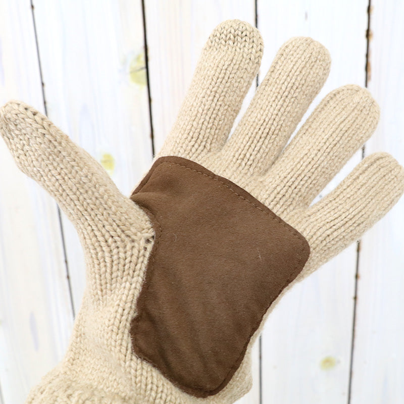 【SALE30%OFF】POLO RALPH LAUREN『SIGNATURE MERINO TOUGH GLOVES W/LEATHER PATCH』(Classic Camel)