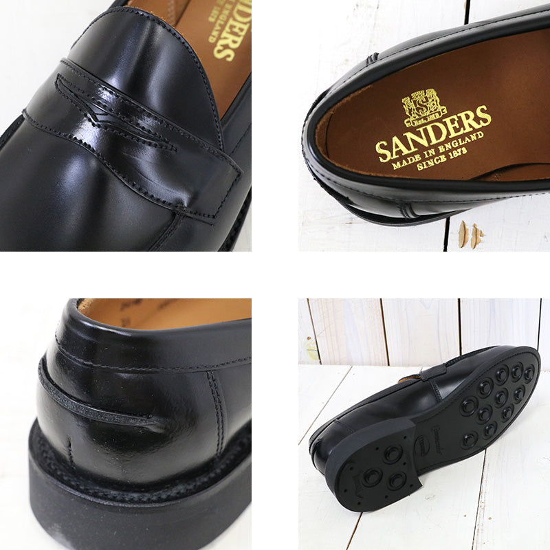 SANDERS『Butt Seam Loafer』(Black)