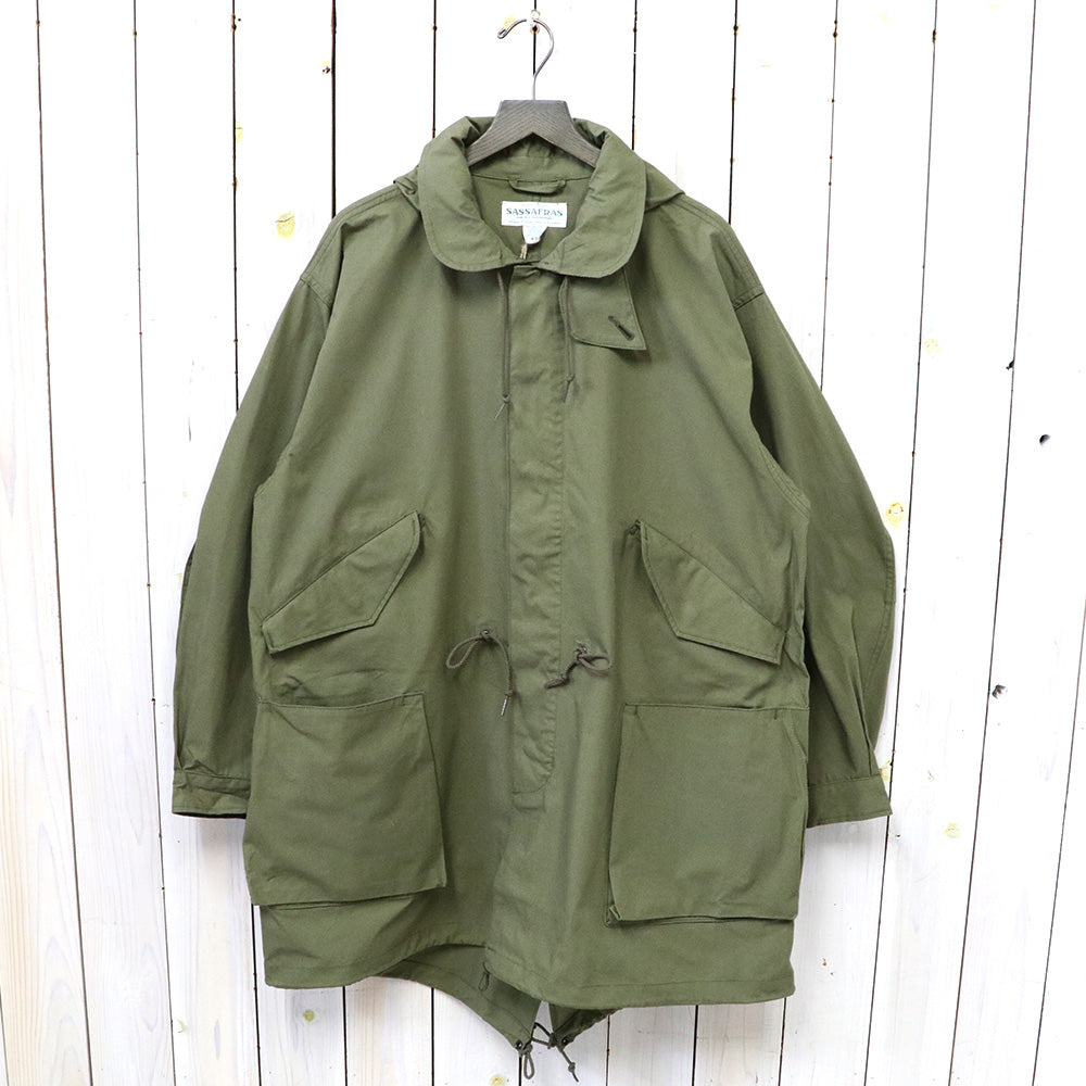 SASSAFRAS『DIGS CREW COAT(C/CORDURA NYLON OXFORD)』(OLIVE)