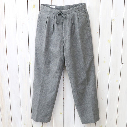 『Kaptain Sunshine』Wool Light Gabardine Shoecut Slacks ,Wool Herringbone Easy Trousers