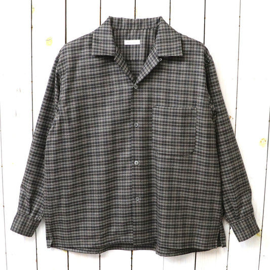 『Kaptain Sunshine』Wool Plaid Open Collar Shirt ,Cotton Drill Officer Pants ,Cotton Corduroy Easy Trousers ,Baker Pants