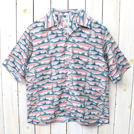 『SOUTH2 WEST8』S/S Open Collar Shirt-Trout