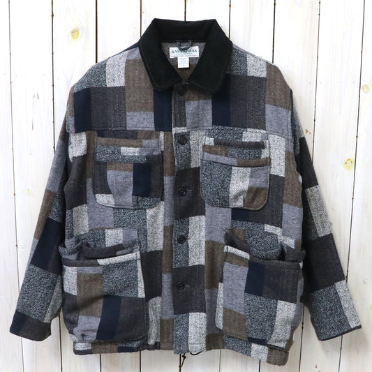 『SASSAFRAS』OVERGROWN WARDEN JACKET(COTTON TWEED PATCH CHECK)