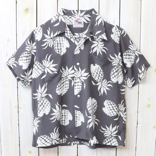 『DUKE KAHANAMOKU』S/S RAYON HAWAIIAN SHIRT-DUKE’S PINEAPPLE