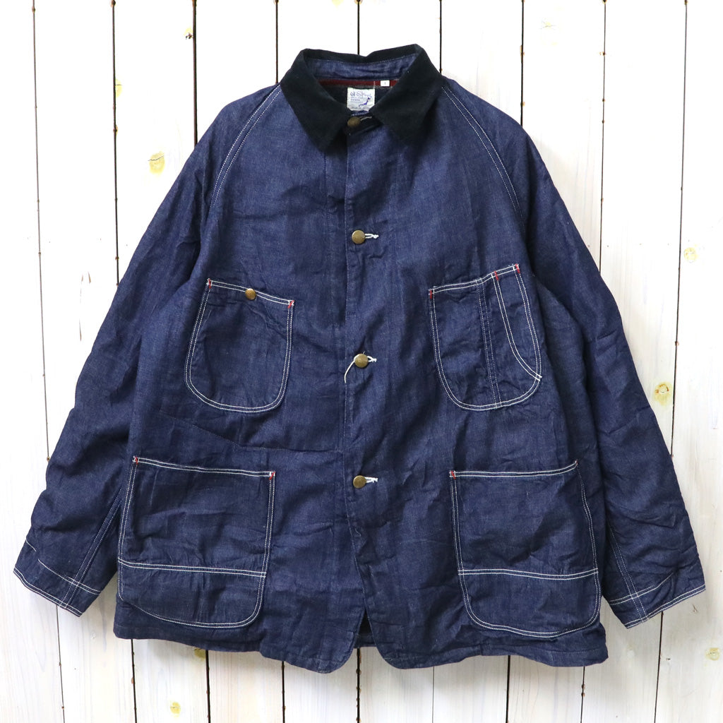 『orSlow』WOOL LINER RELAX FIT DENIM COVERALL,105XX THE 1950S SELVEDGE DENIM