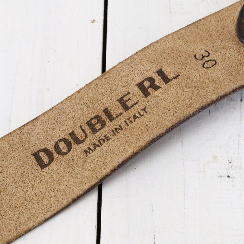 Double RL : DISTRESSED LEATHER BELT (VINTAGE BROWN)