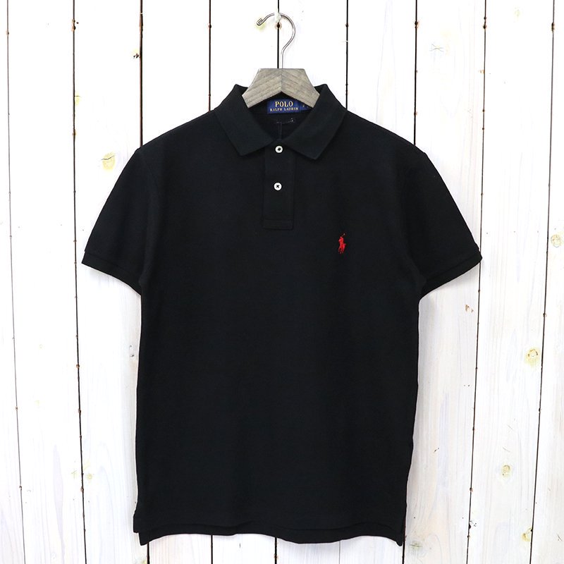 POLO RALPH LAUREN『カスタム スリム フィット メッシュ ポロシャツ』(BLACK)