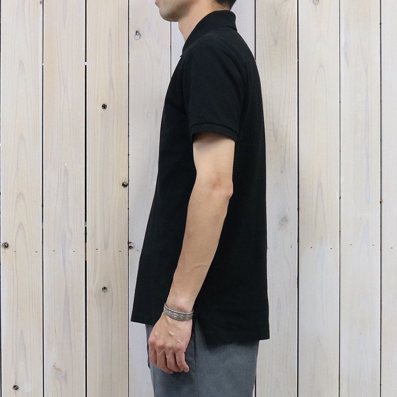 POLO RALPH LAUREN『カスタム スリム フィット メッシュ ポロシャツ』(BLACK)