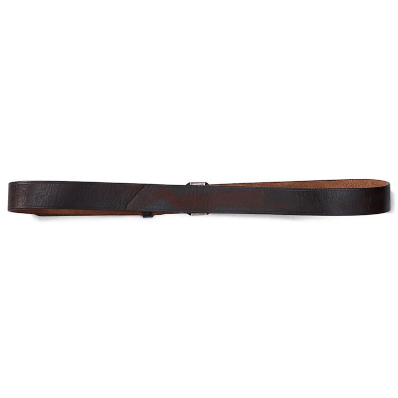 Double RL : VINCENNES LEATHER BELT (VINTAGE BLACK)