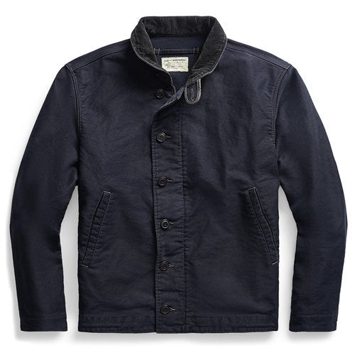 Double RL : JUNGLE CLOTH DECK JACKET (DARK NAVY)