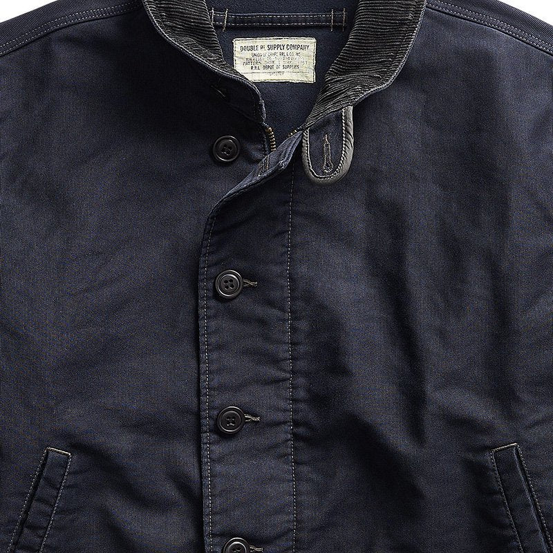 Double RL : JUNGLE CLOTH DECK JACKET (DARK NAVY)