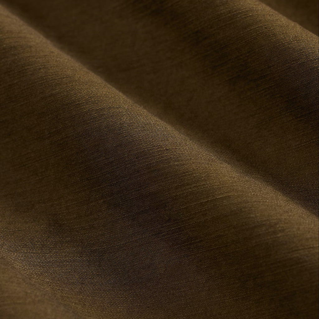 Double RL : REVERSE-SATEEN OVERSHIRT (BROWN)