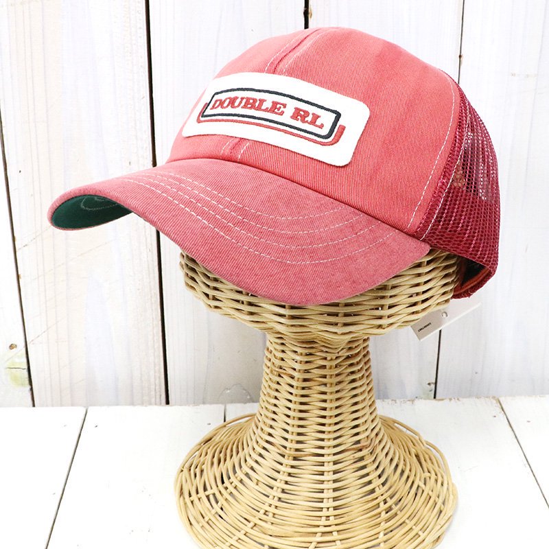 Double RL : INDIGO DENIM TRUCKER CAP (FADED RED)