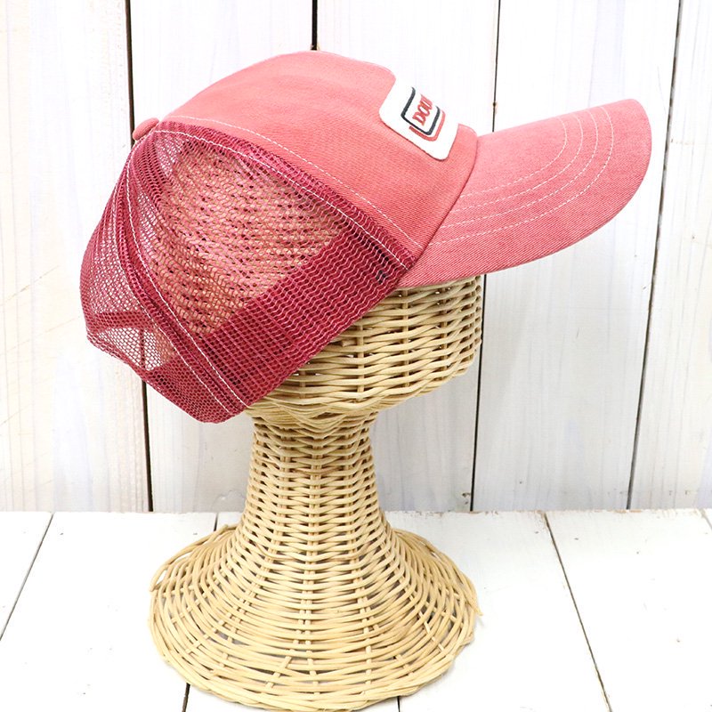 Double RL : INDIGO DENIM TRUCKER CAP (FADED RED)
