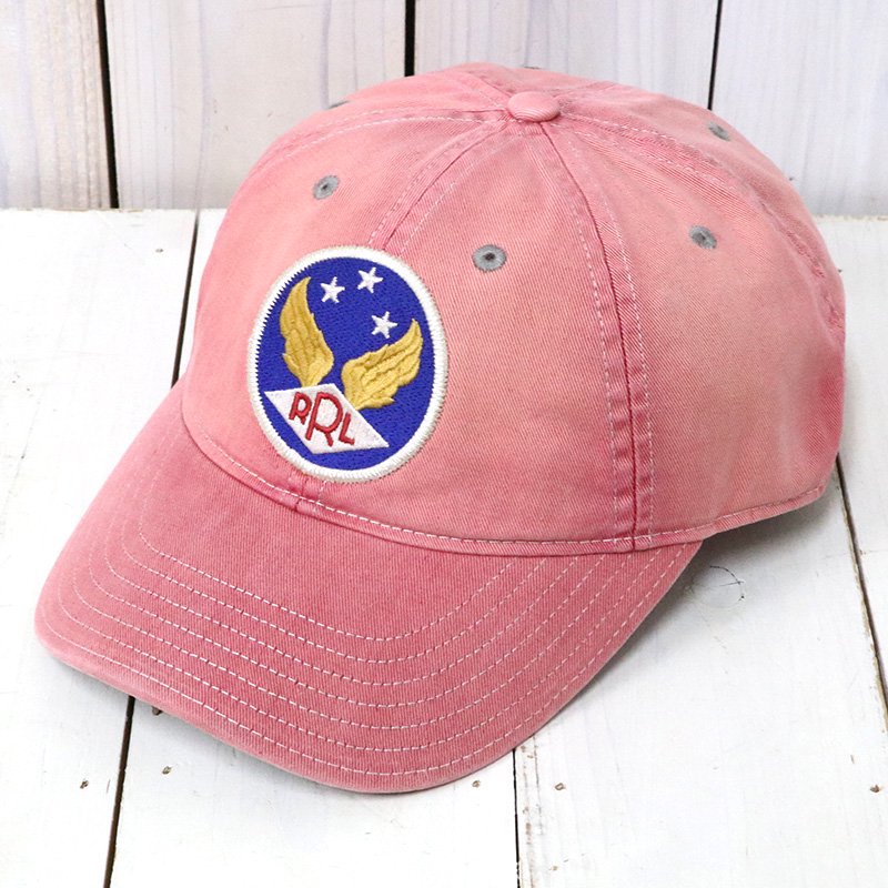 Double RL『WINGED-LOGO BALL CAP』(FADED RED)