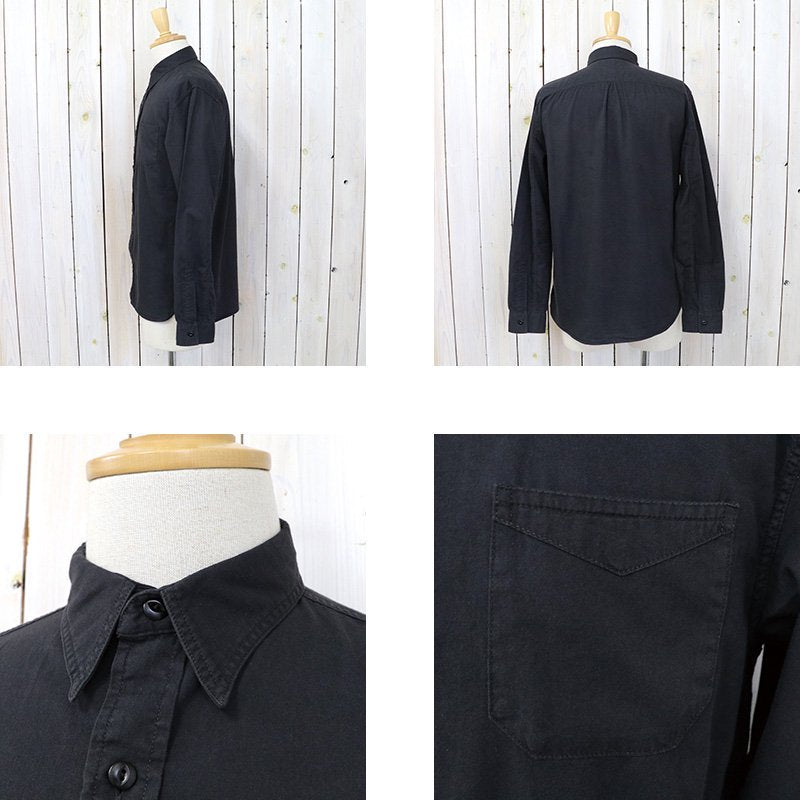 Double RL『GARMENT DYED TWILL WORK SHIRT』(BLACK)
