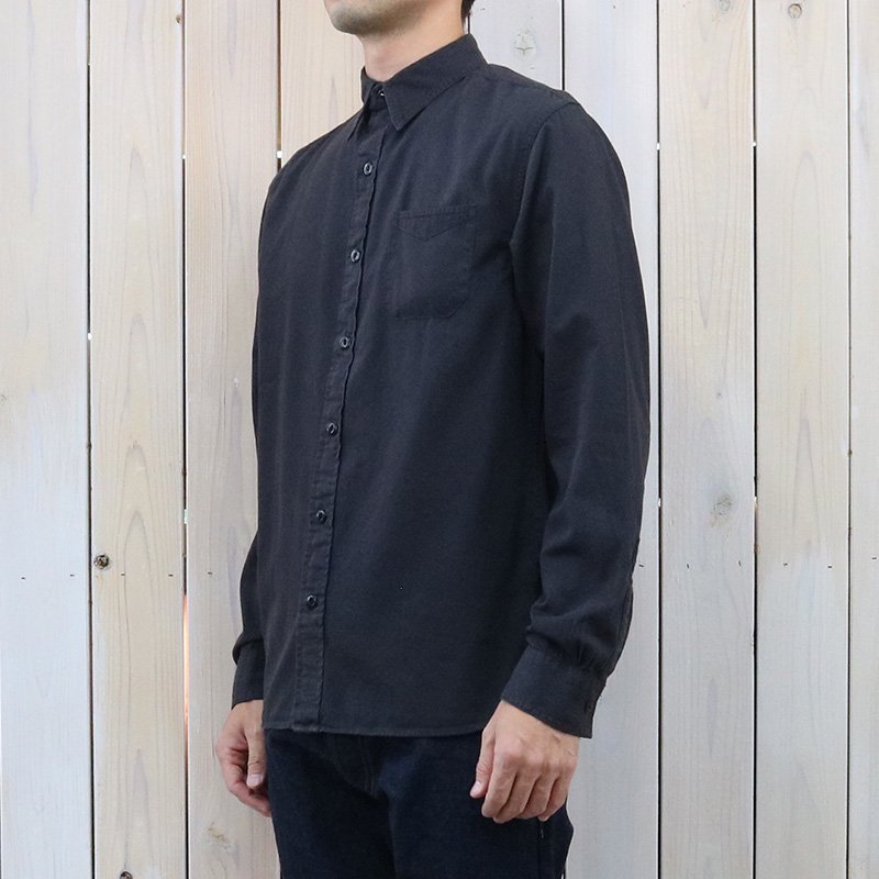 Double RL『GARMENT DYED TWILL WORK SHIRT』(BLACK)