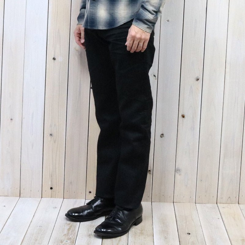 Double RL : SLIM FIT BLACK SELVEDGE JEAN (WORN IN BLACK WASH)
