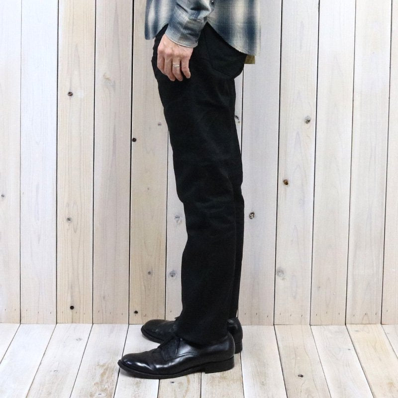 Double RL : SLIM FIT BLACK SELVEDGE JEAN (WORN IN BLACK WASH)