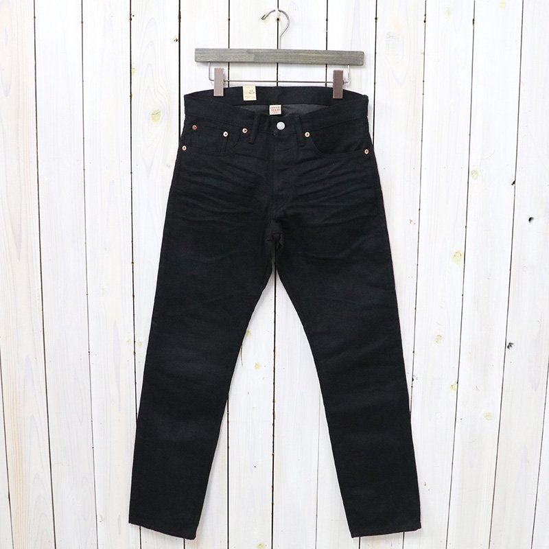 Double RL : SLIM FIT BLACK SELVEDGE JEAN (WORN IN BLACK WASH)