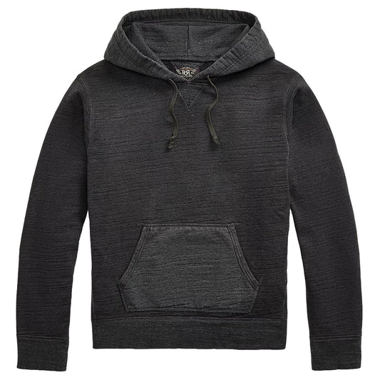 Double RL : FRENCH TERRY HOODIE (CHARCOAL)