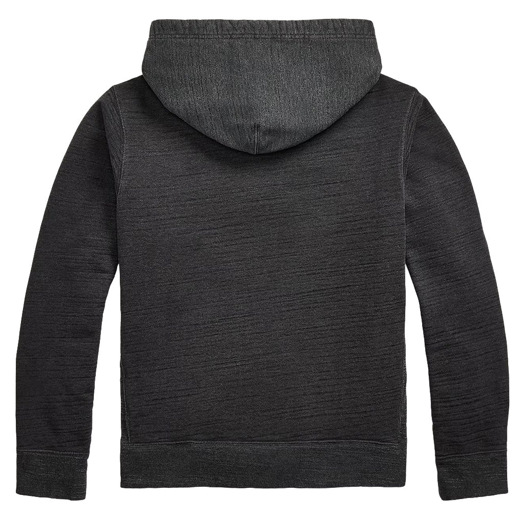 Double RL : FRENCH TERRY HOODIE (CHARCOAL)