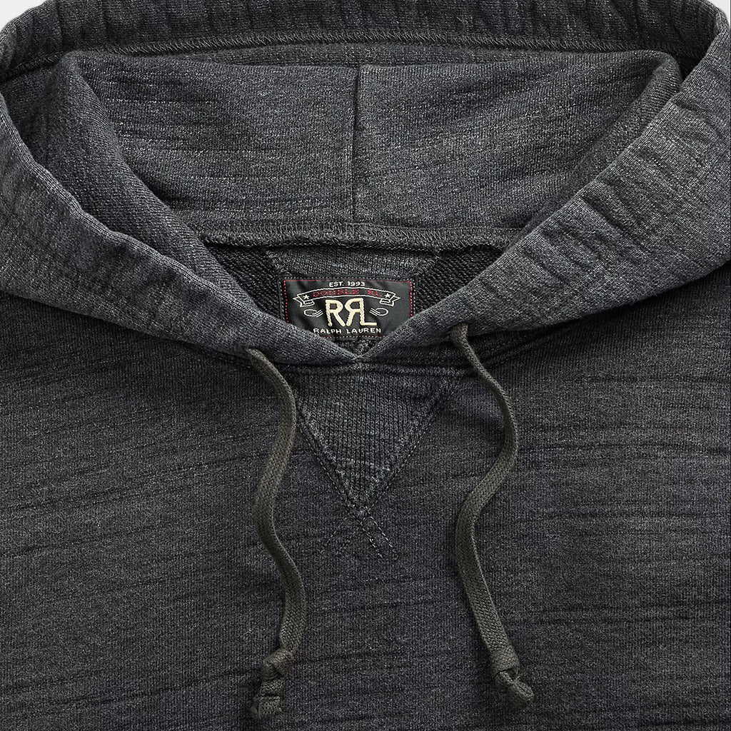 Double RL : FRENCH TERRY HOODIE (CHARCOAL)