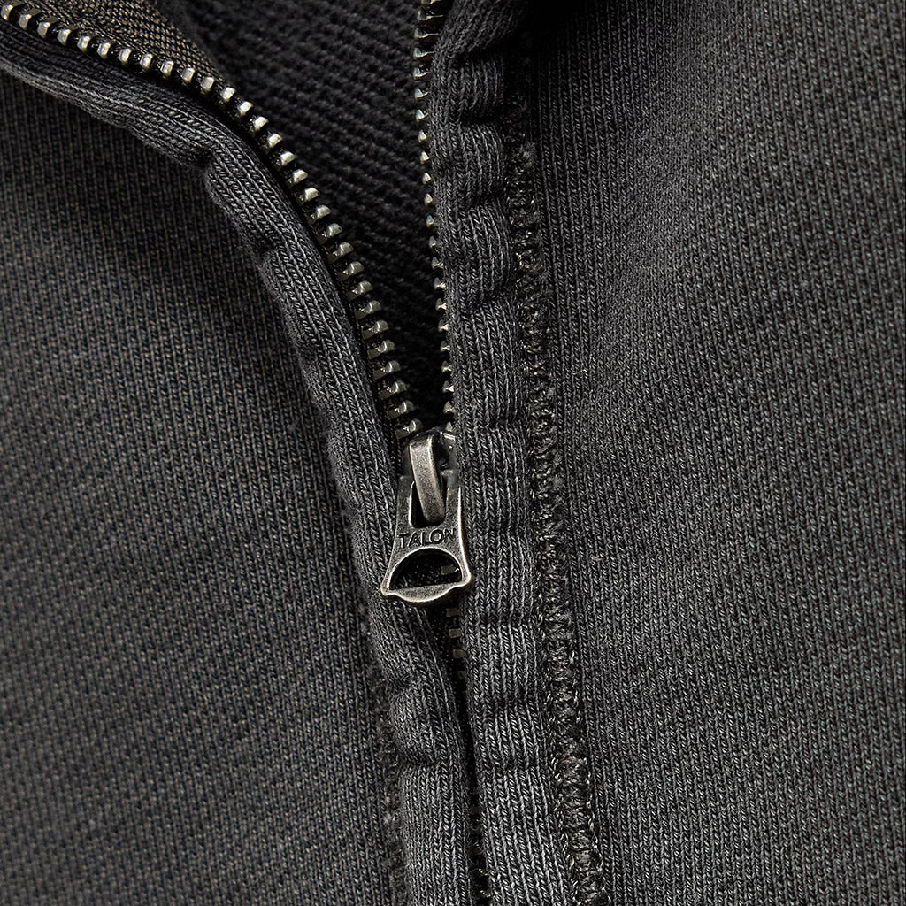 Double RL : FRENCH TERRY QUARTER ZIP PULLOVER (BLACK)