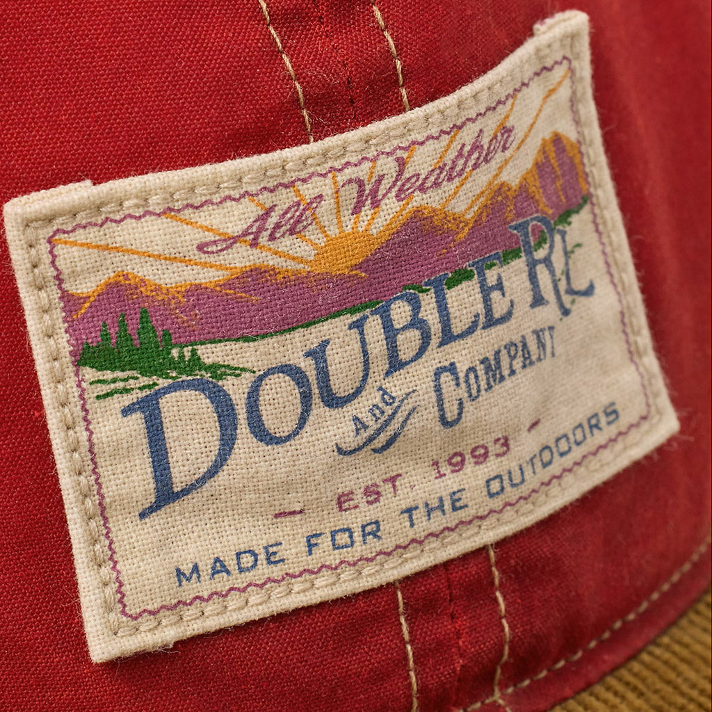 Double RL : CORDUROY-BILL OILCLOTH BALL CAP (RED)