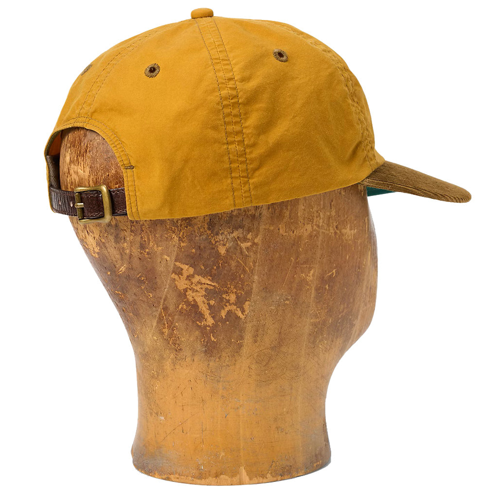 Double RL : CORDUROY-BILL OILCLOTH BALL CAP (YELLOW)