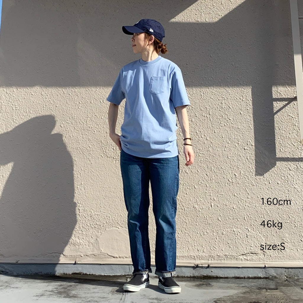 ANATOMICA『POCKET TEE』(FADEDEBLUE)