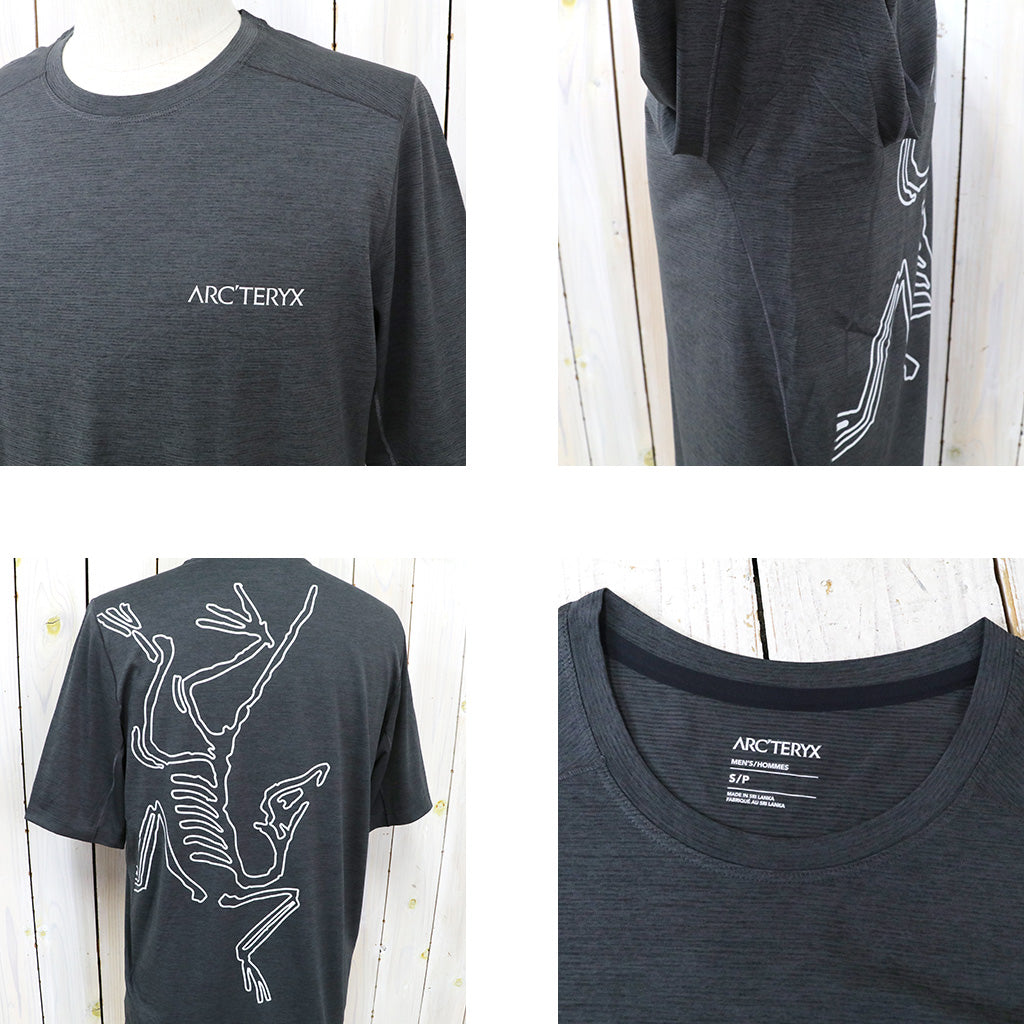 ARC'TERYX : Cormac Arc’Bird Logo SS (Black Heather)