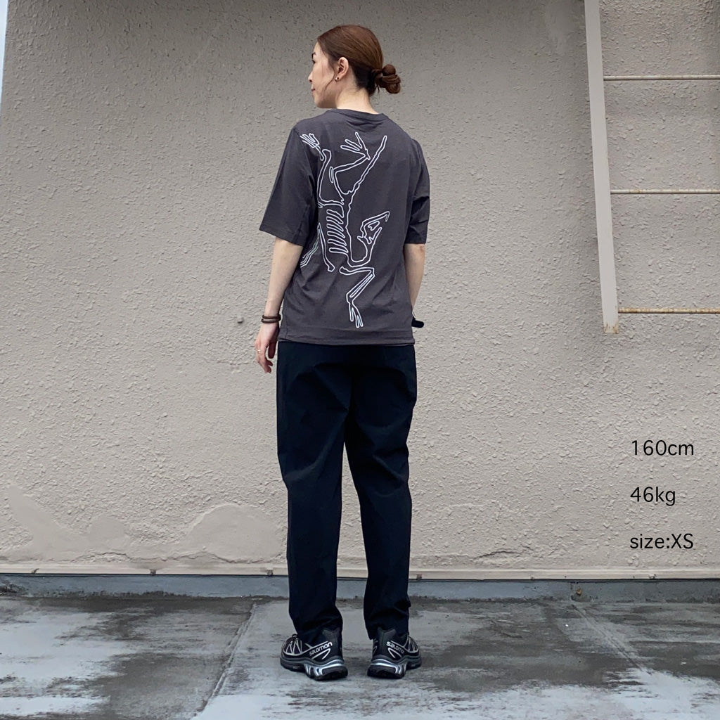 ARC'TERYX : Cormac Arc’Bird Logo SS (Black Heather)