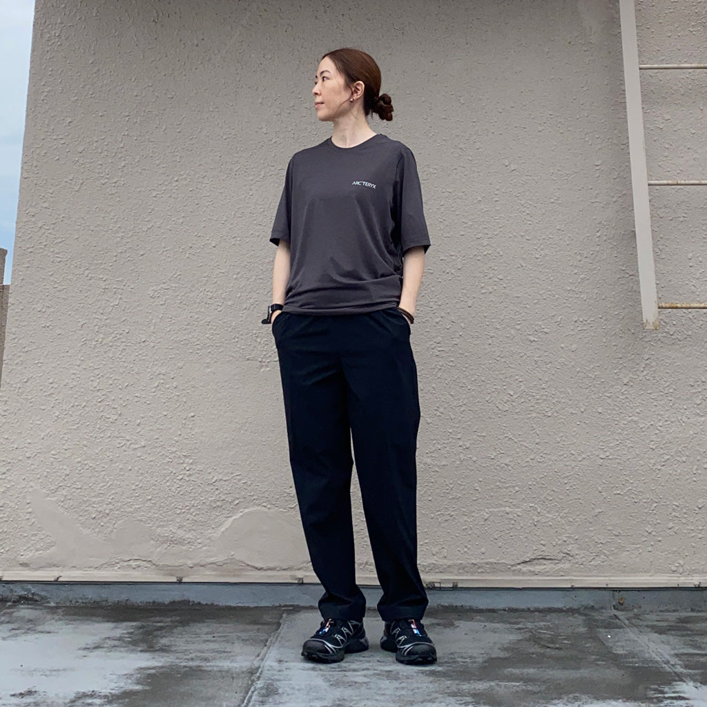ARC'TERYX : Cormac Arc’Bird Logo SS (Black Heather)
