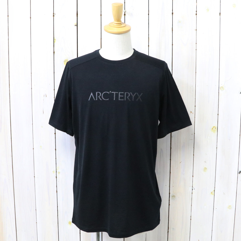 ARC'TERYX : Ionia Merino Wool Arc’Word Logo SS (Black)