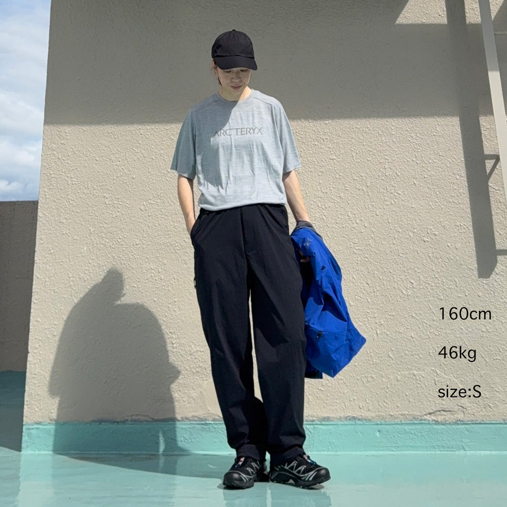 ARC'TERYX : Ionia Merino Wool Arc’Word Logo SS (Solitude Heather/Void)