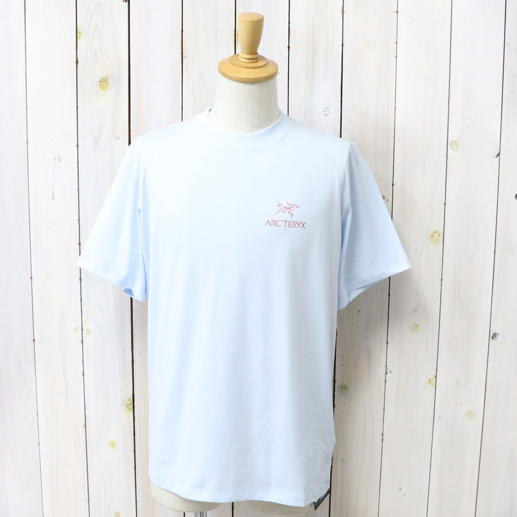 ARC'TERYX : Kragg SL Cotton Bird Word SS (Alpine Blue/Stone Red)