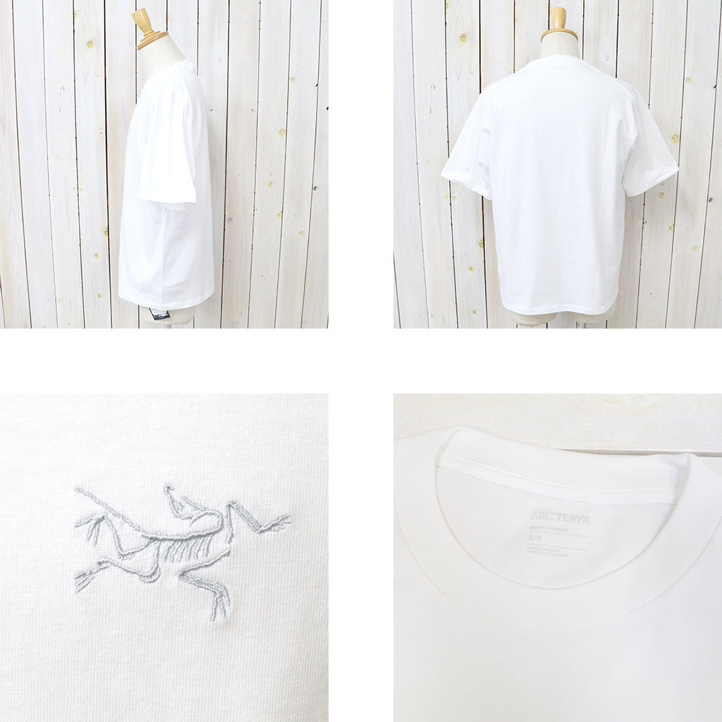ARC'TERYX : Kragg Cotton Emblem Crew SS (White Light)